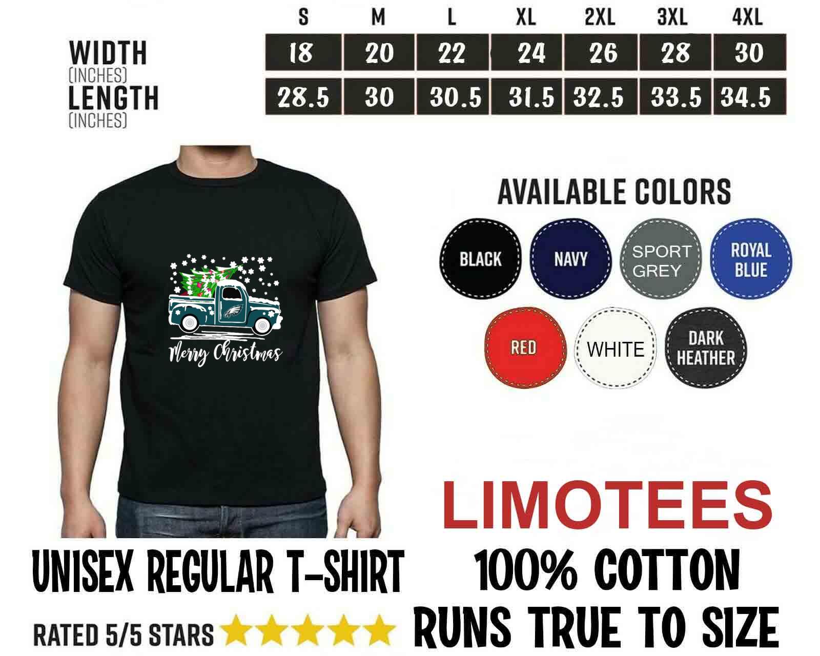 Car carrying tree Philadelphia Eagles merry Christmas t-shirt