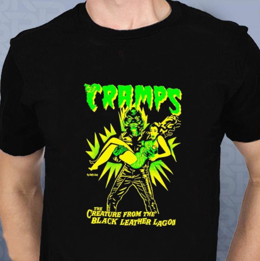 Cramps creature from black leather lagoon horror halloween t-shirt