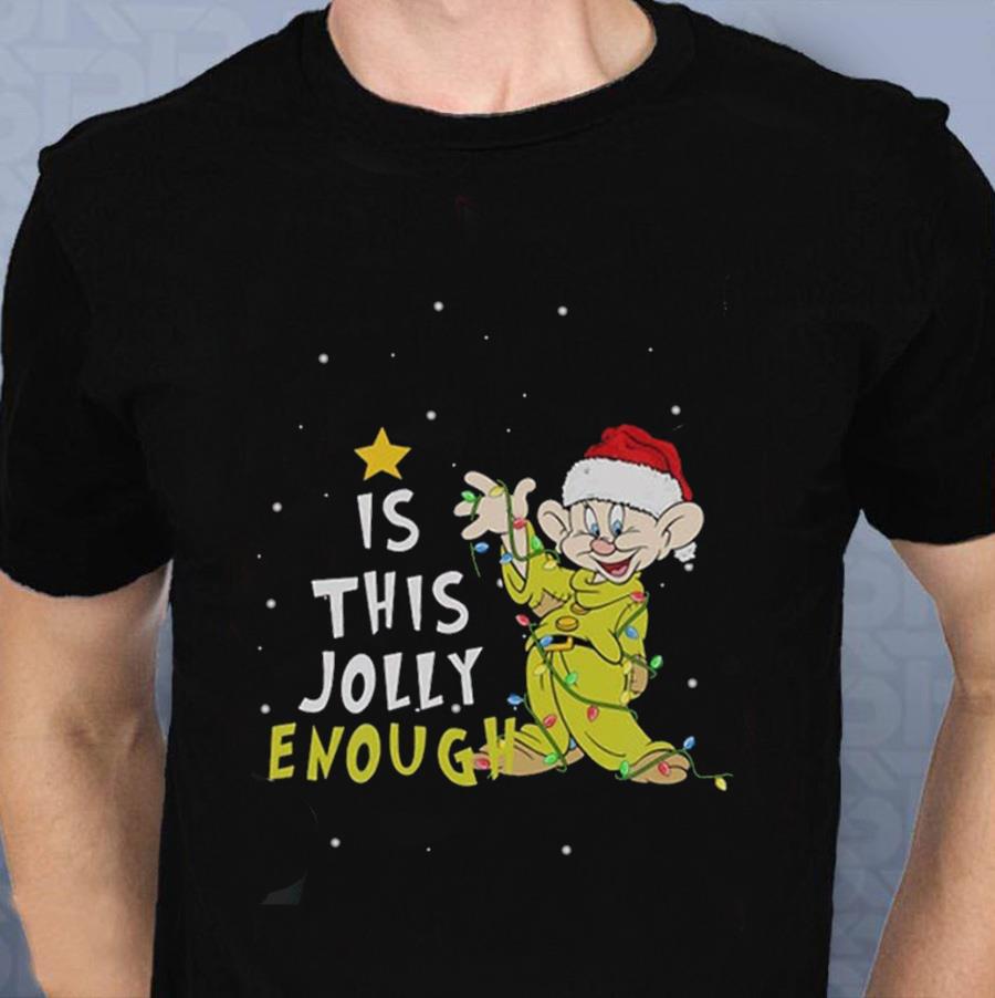 Ugly Sweater. Funny Is This Jolly Enough Shirt Grumpy Dwarf. T-Shirt Ugly Sweater. Funny Is This Jolly Enough Shirt Grumpy Dwarf. T-Shirt