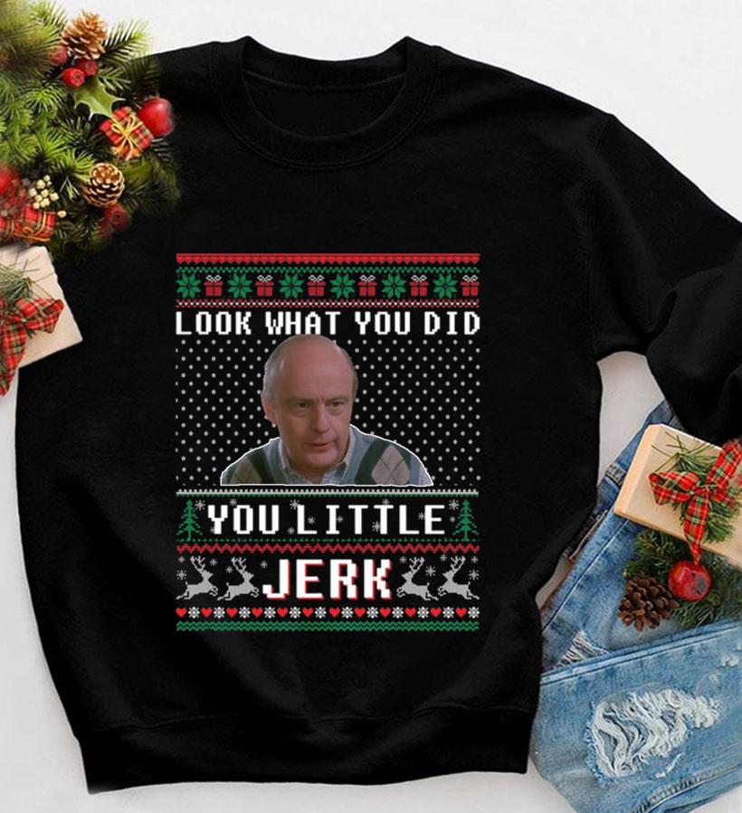 Stratford on Avon currency abscess Home Alone look what you do you little jerk ugly Christmas t-shirt