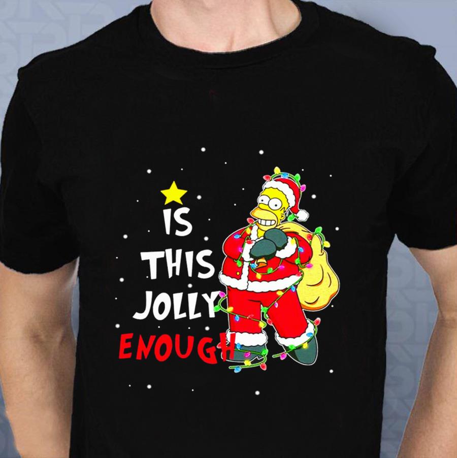 Is This Jolly Enough Bart Simpson Shirt Christmas Gift