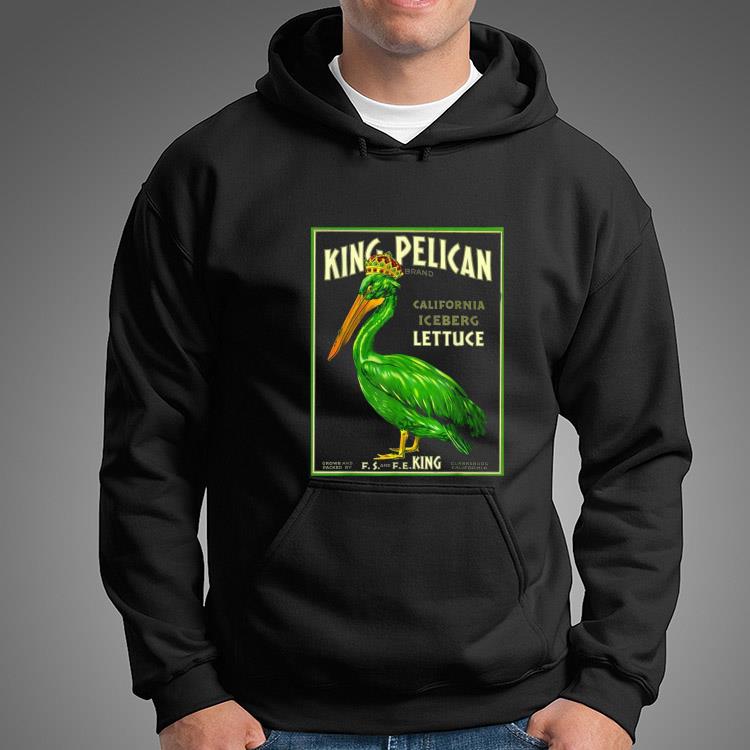 King pelican california iceberg lettuce vegan go green t-shirt