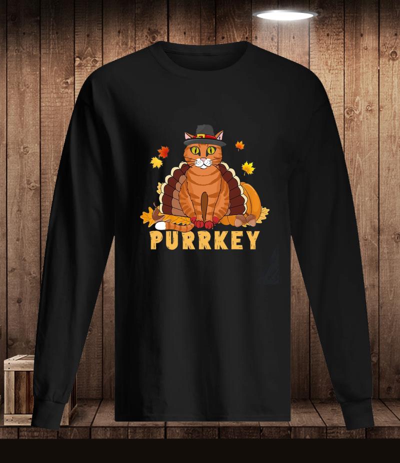 thanksgiving cat shirt