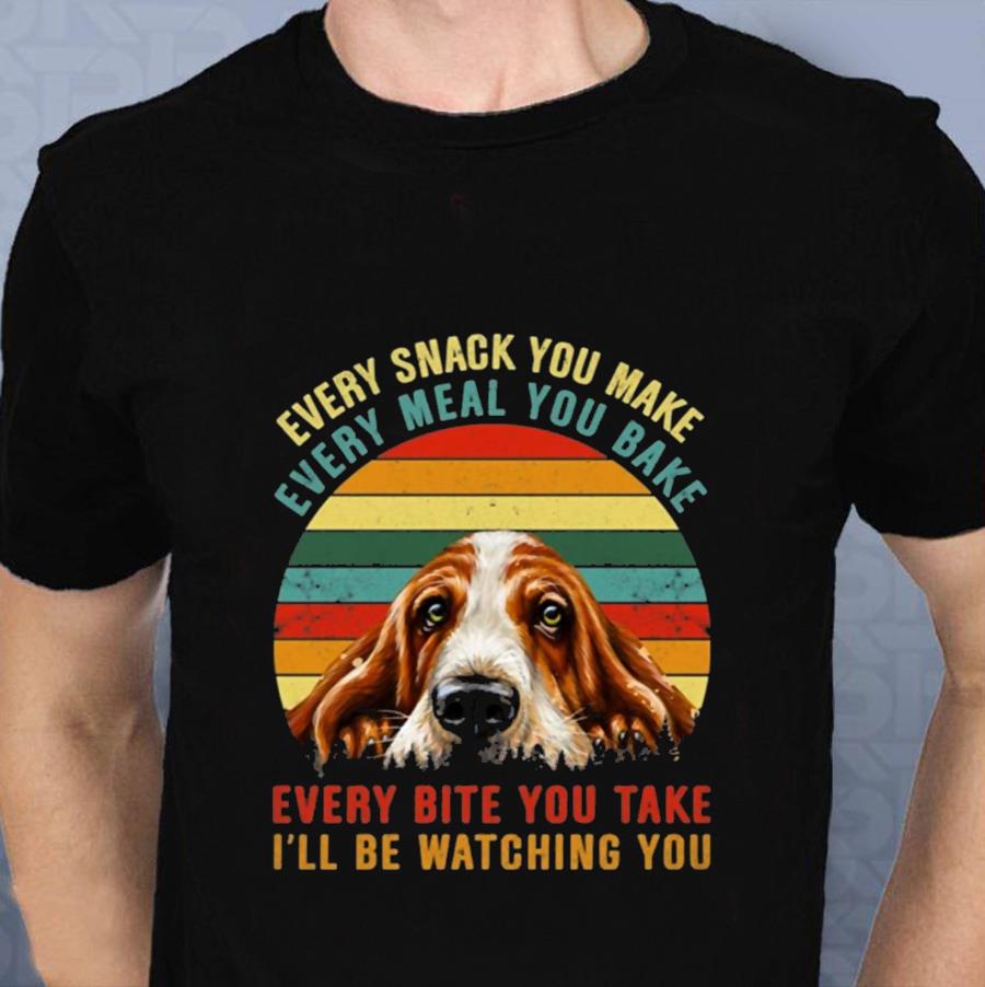 Vintage Every Snack You Make Every Meal You Bake Dachshund Dog T-Shirt