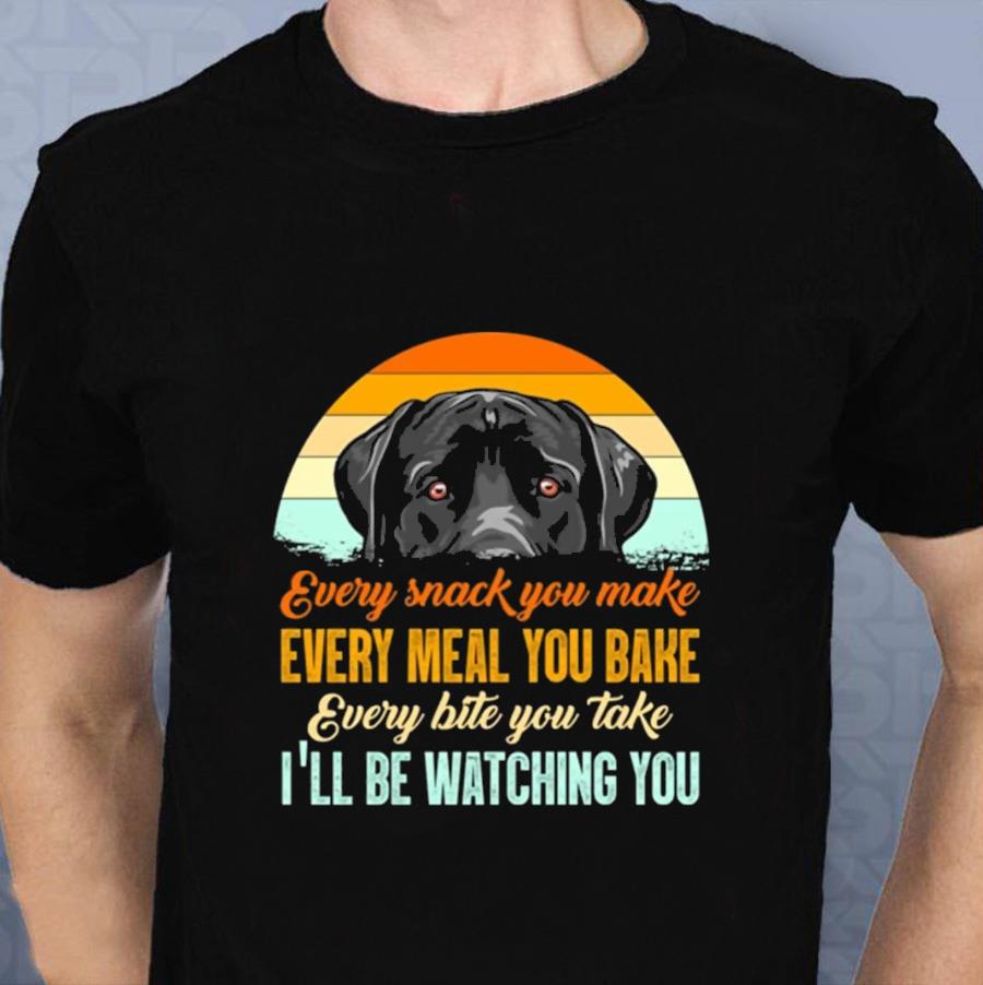 Vintage Every Snack You Make Every Meal You Bake Labrador Dog T-Shirt Unisex/Purple/L