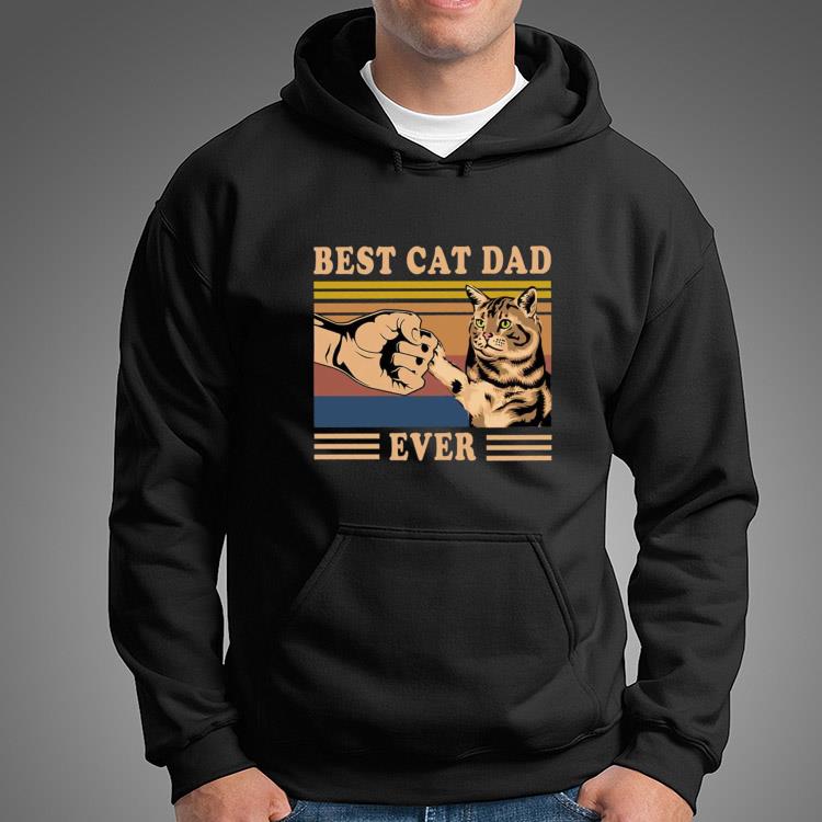 Cat Lover World's Best Cat Dad Shirt Retro Cat Daddy Hoodie
