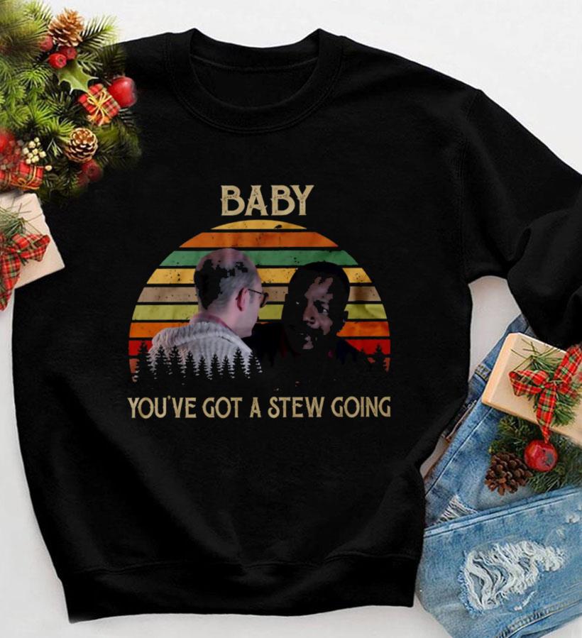 Carl Weathers baby you've got a stew going movies vintage t-shirt