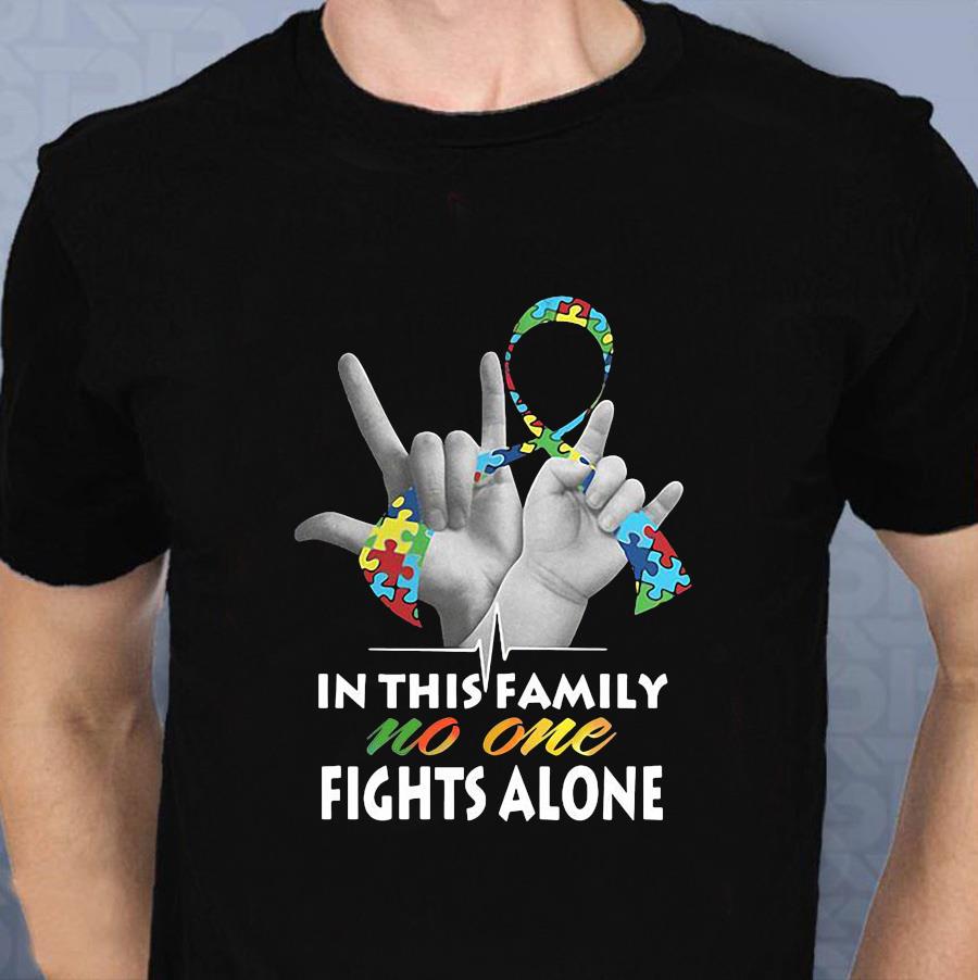 Degisn dallas Cowboys Autism In This Family No One Fights Alone American Flag  shirt,Sweater, Hoodie, And Long Sleeved, Ladies, Tank Top