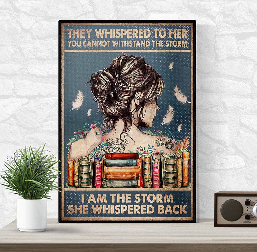 Sulfing girl poster I am the storm she whispered back