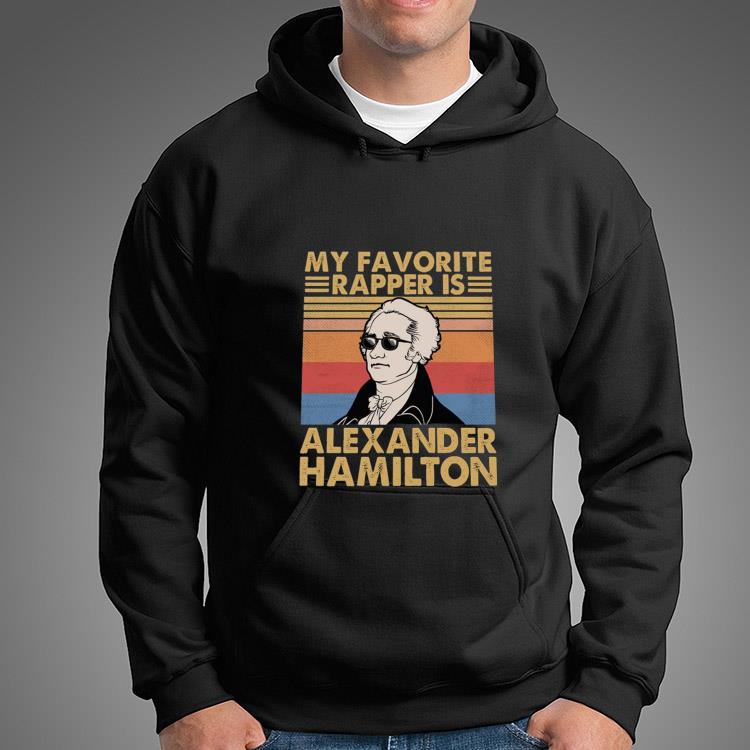 My favorite rapper is Alexander Hamilton vintage retro t-shirt