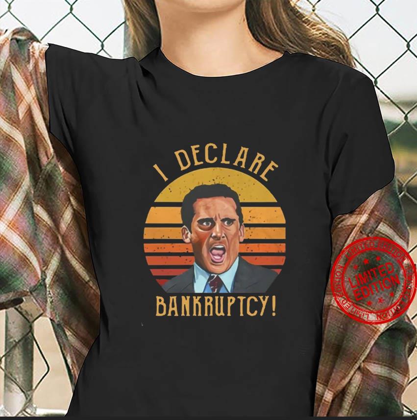 Office Michael Scott I declare bankruptcy sunset vintage t-shirt - Limotees