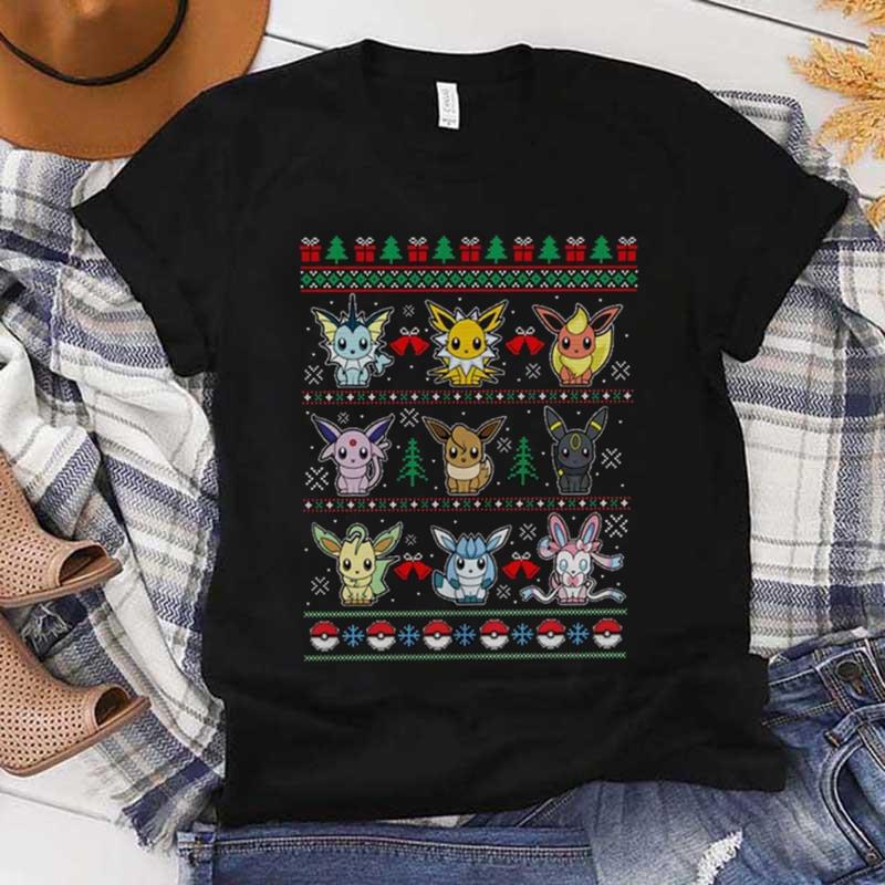 Eevee Evolutions pokemon ugly Christmas t-shirt, hoodie, sweatshirt