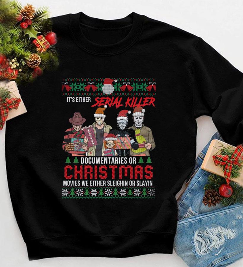 Serial killer christmas outlet sweater