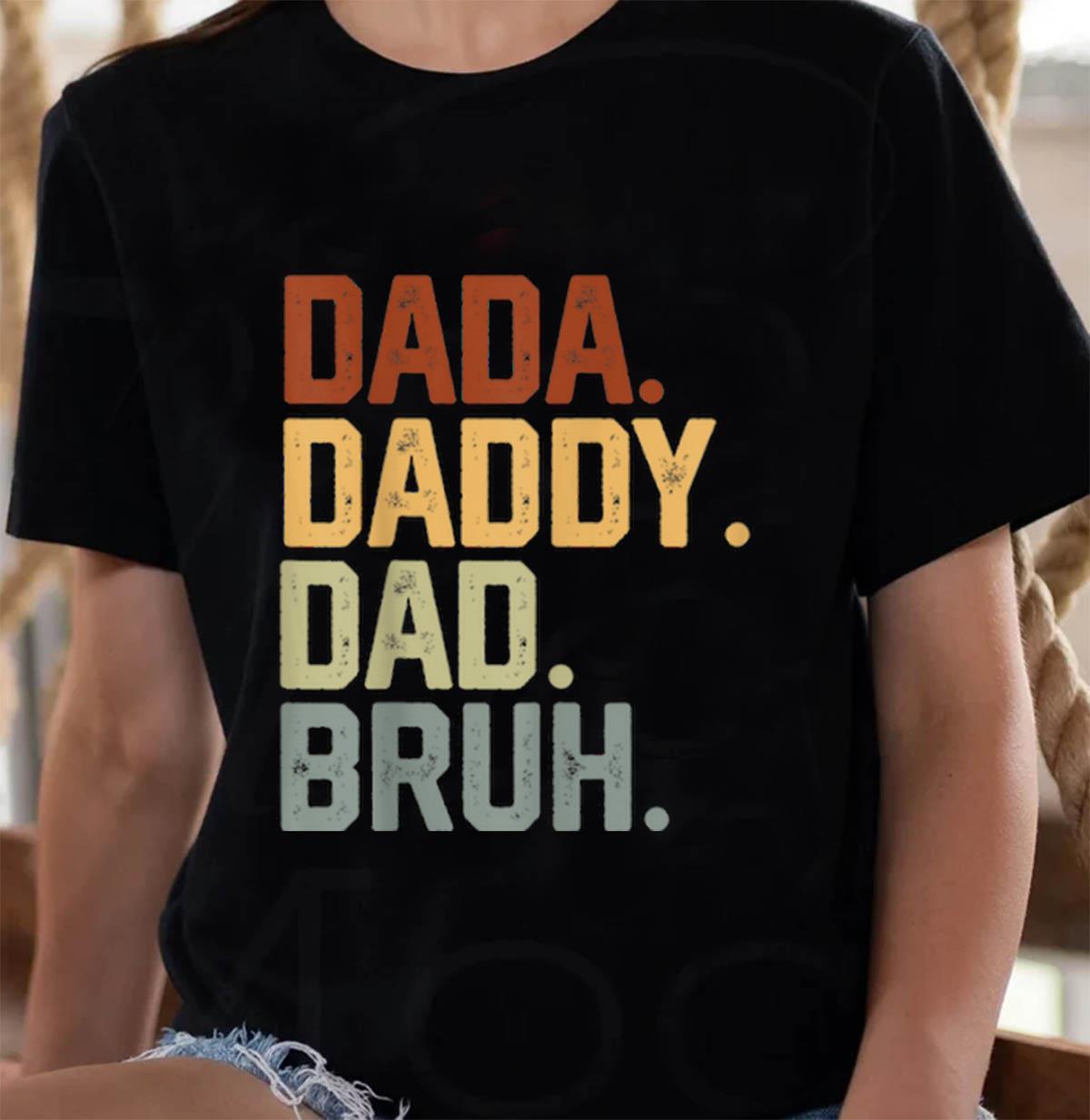 Vintage Dada T Shirt Funny Retro Father's Day Tee Vintage Dada T Shirt Funny Retro Father's Day Tee