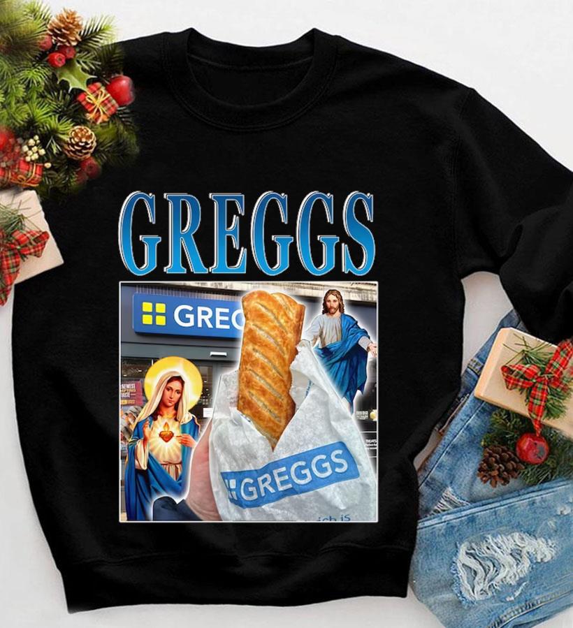 Greggs Bakery Greggs Christmas Jumper Unisex Greggs Sausage Roll