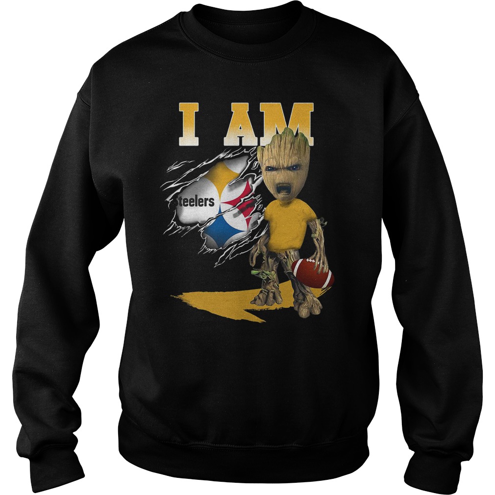 Groot I Am Pittsburgh Steelers Shirt - High-Quality Printed Brand