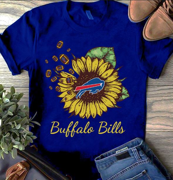 Buffalo Bills Sunflower  Southern Wrapsody T-Shirts