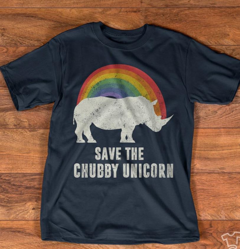 save chubby unicorn shirt