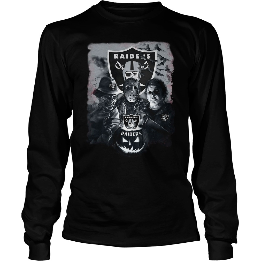 Las Vegas Raiders Shirt Horror Movies You Cant Sit With Us -  Vintagenclassic Tee