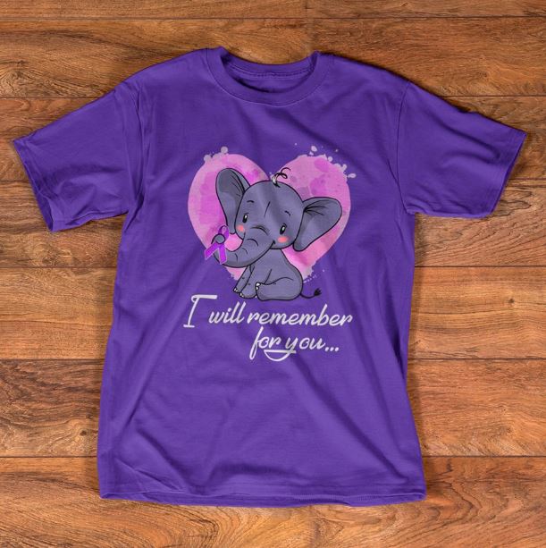 elephant alzheimer's shirt