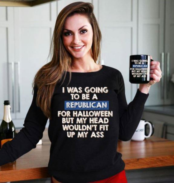 I was going to be a republican for Halloween shirt, ladies shirt, hoodie