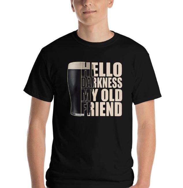 hello darkness my old friend guinness shirt