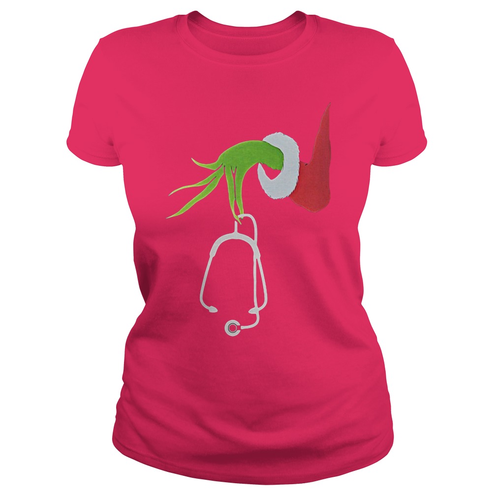 grinch hand shirt