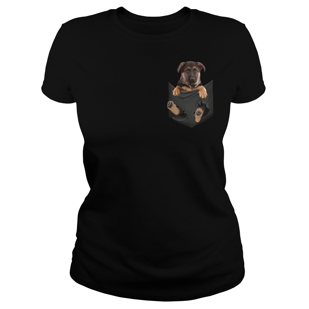 german shepherd pocket tee