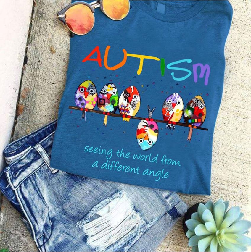 Autism Owl seeing the world from a different angle shirt