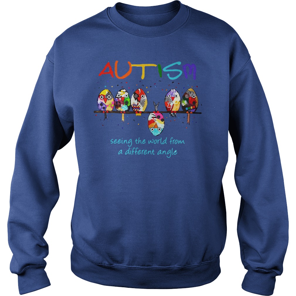 Autism Owl seeing the world from a different angle shirt