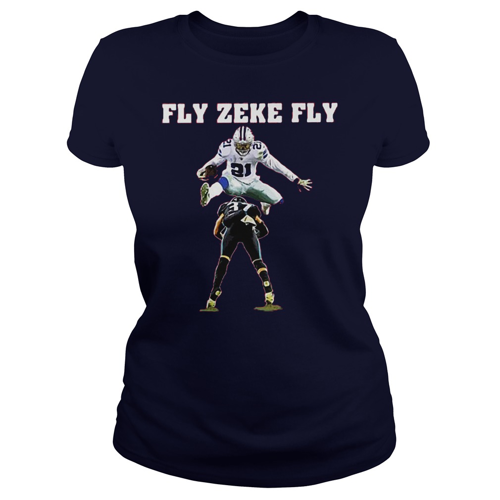 Fly Zeke Fly Ezekiel Elliott Version T Shirts, Hoodies, Sweatshirts & Merch