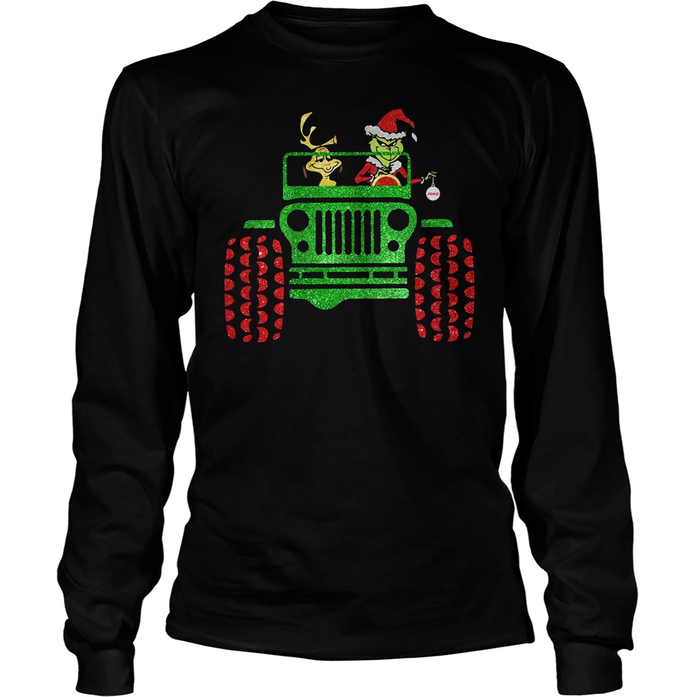 Grinch driving jeep Atlanta Braves world series champions shirt, hoodie,  sweater and v-neck t-shirt