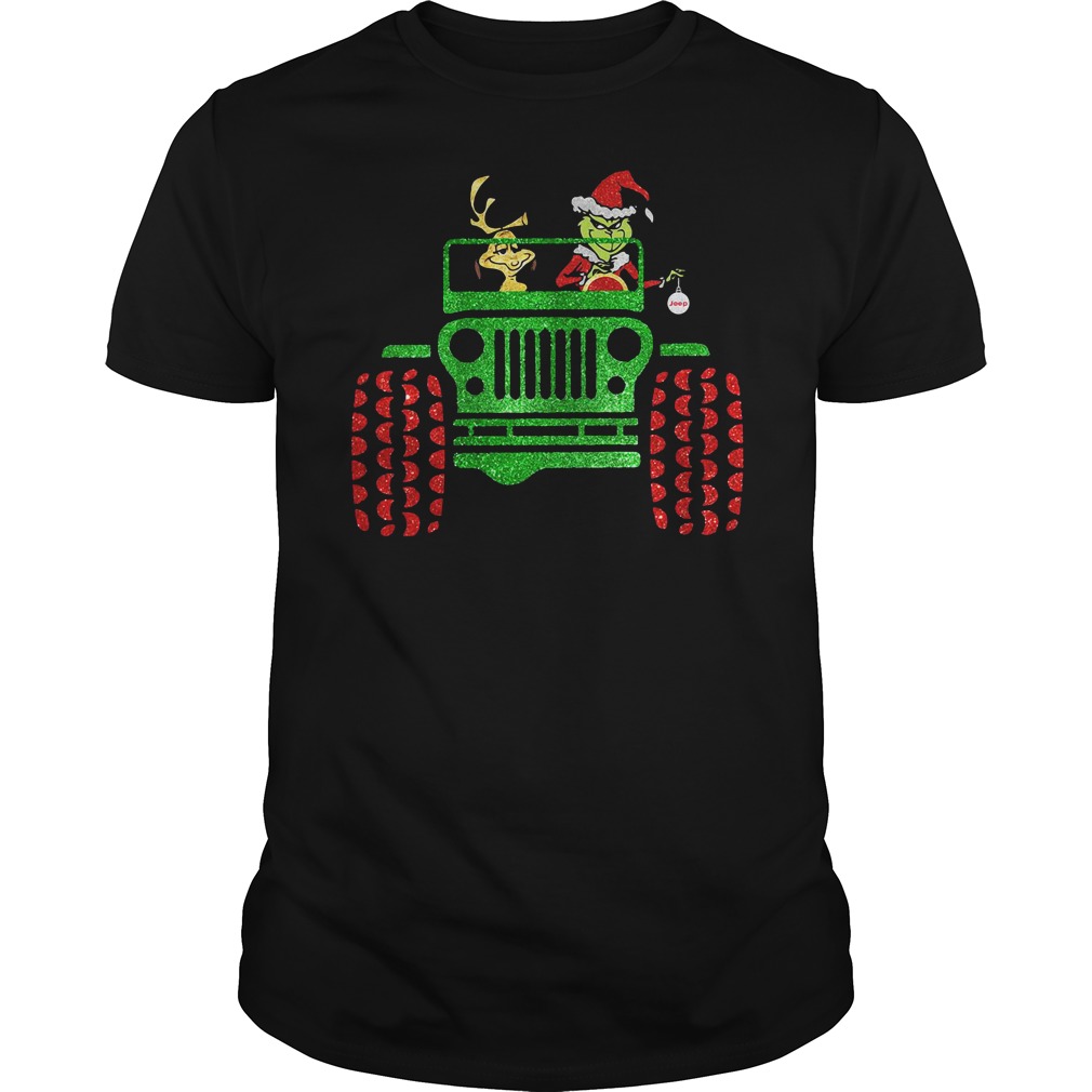 Grinch driving jeep Atlanta Braves world series champions shirt, hoodie,  sweater and v-neck t-shirt