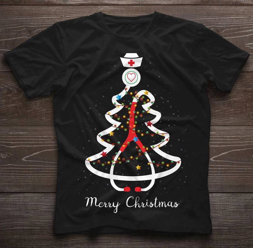 nurse christmas shirt