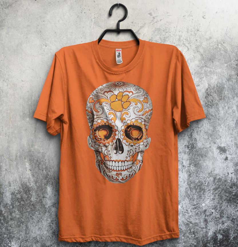 Clemson Tigers Shirt Skull Metallica Clemson Gift - Personalized Gifts:  Family, Sports, Occasions, Trending