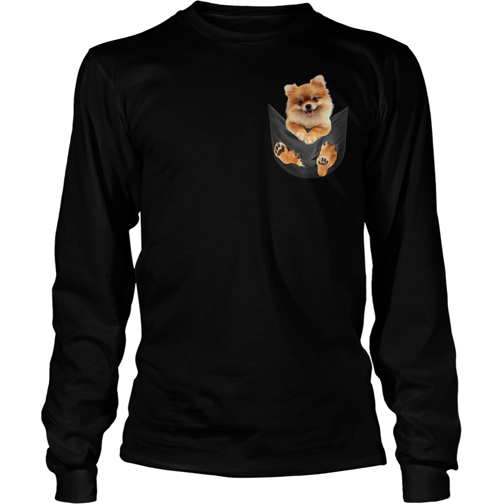 Pomeranians In Pocket Tee Shirts Pomeranians In Pocket Tee Shirts