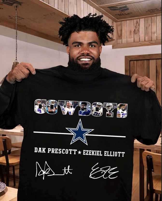 Dallas Cowboys Ezekiel Elliott And Dak Prescott Zeke In The Box Shirt, Sweater, Hoodie, And Long Sleeved, Ladies, Tank Top