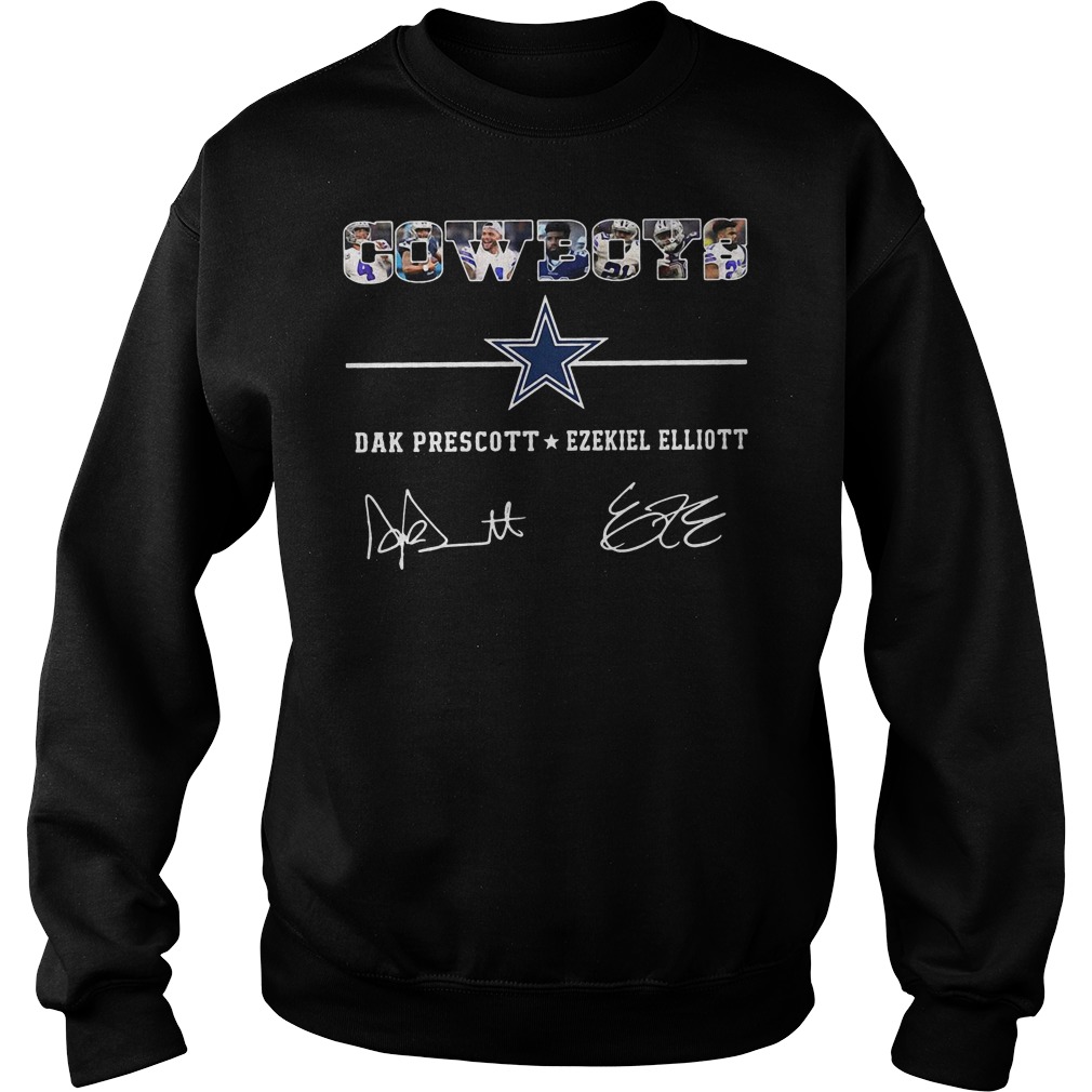 Champion Ceedee Lamb Ezekiel Elliott And Dak Prescott Dallas Cowboys  Signatures Shirt, hoodie, sweater, long sleeve and tank top