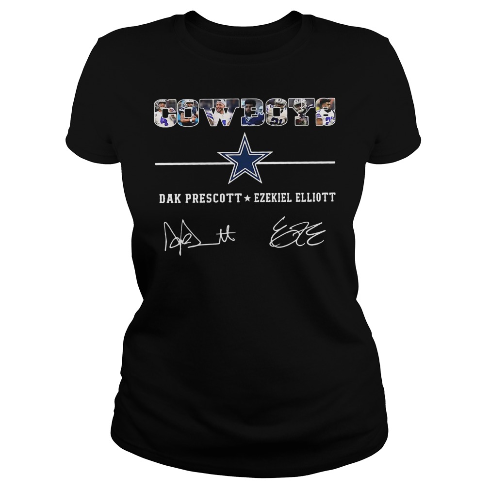 Dak Prescott and Ezekiel Elliott Dallas Cowboys Kids T-Shirt by Donna  Wilson - Pixels