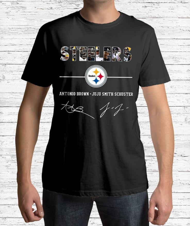 Juju Smith Schuster and Antonio Brown Tshirt Pittsburgh Steelers Tees