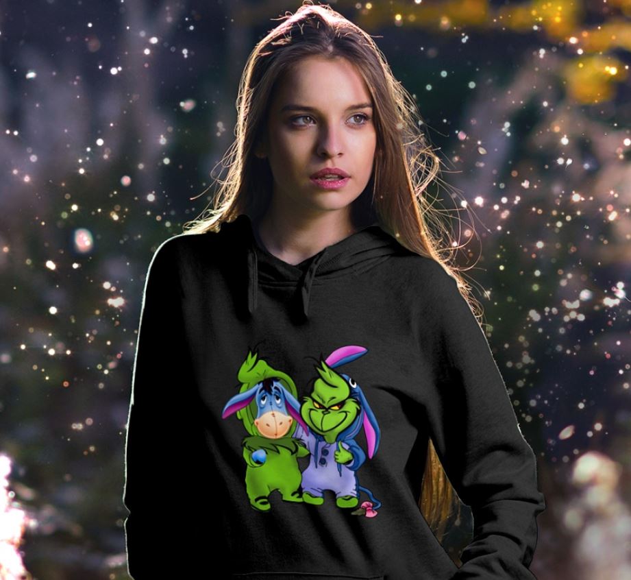 Baby Eeyore and Grinch best friends shirt, ladies shirt, hoodie