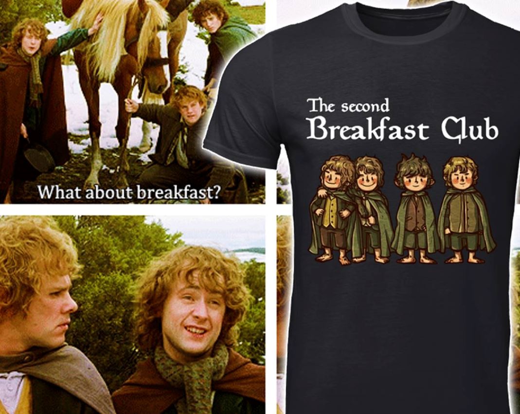 Hobbits the second breakfast club shirt, ladies shirt, hoodie and sweater