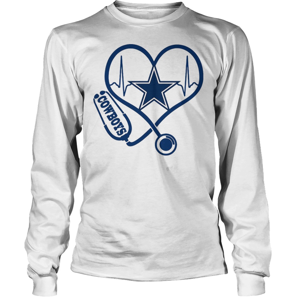 Nurse Dallas Cowboys heart shirt, ladies shirt, hoodie and sweater