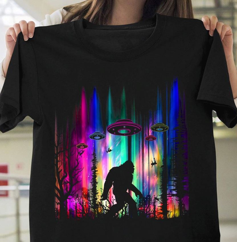 bigfoot alien shirt