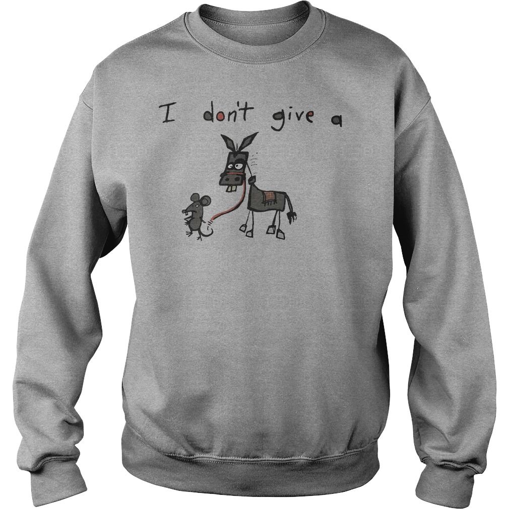 Mouse and Donkey I don't give a rats ass shirt