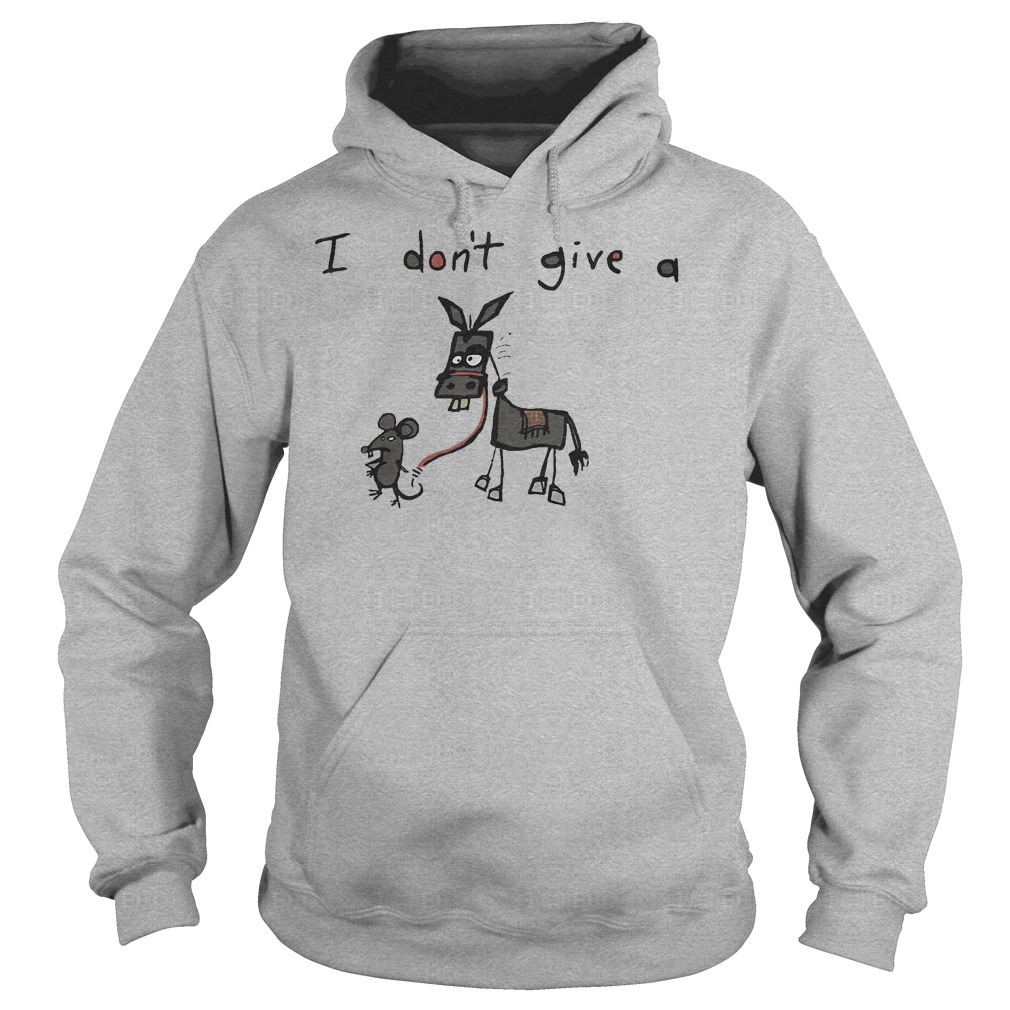 Mouse and Donkey I don't give a rats ass shirt