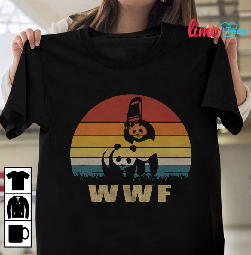 Panda wrestling sunset shirt, ladies shirt, sweater