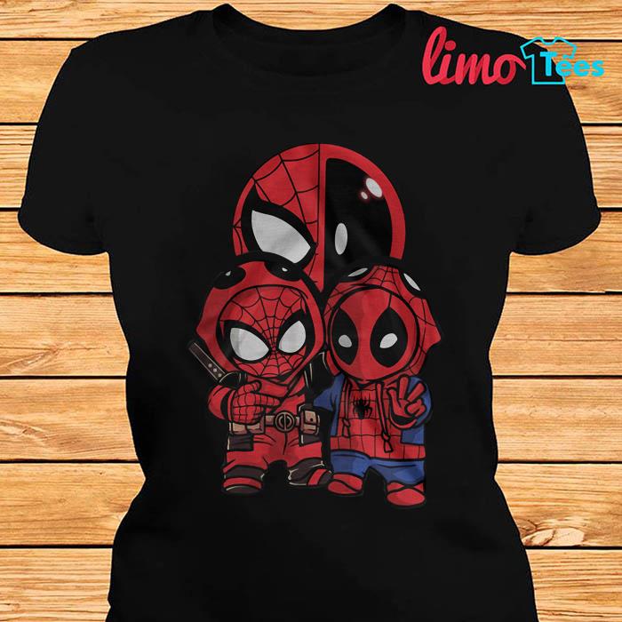 deadpool and spiderman shirt