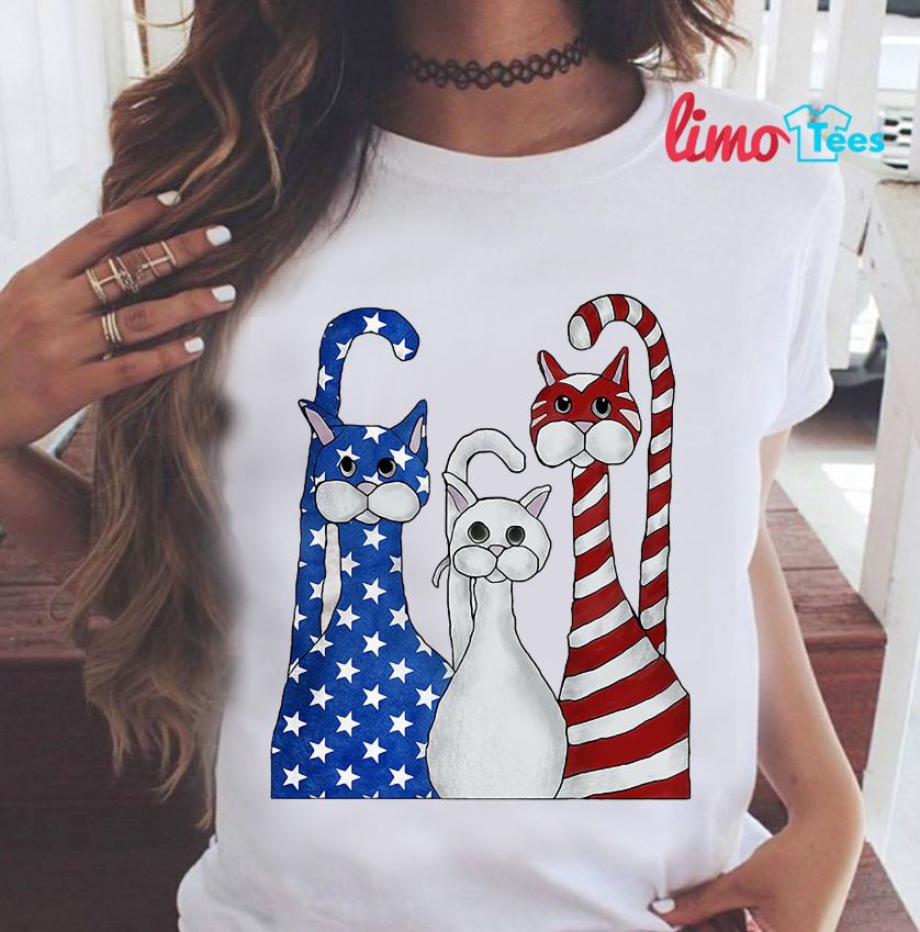 patriotic cat shirt