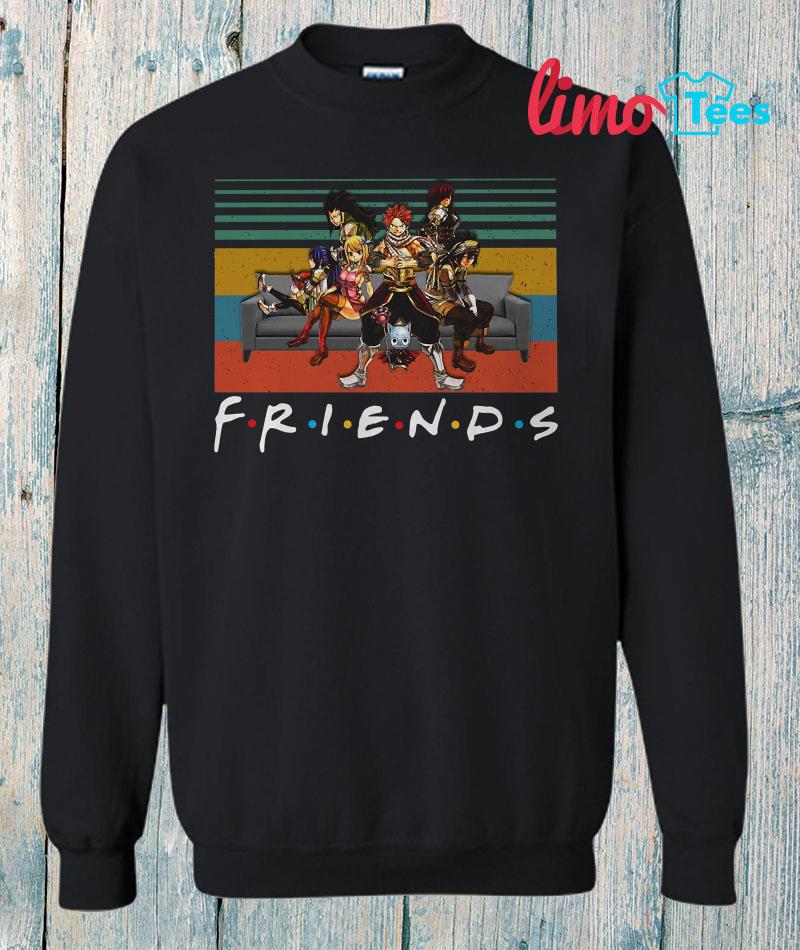 Anime friends online sweatshirt